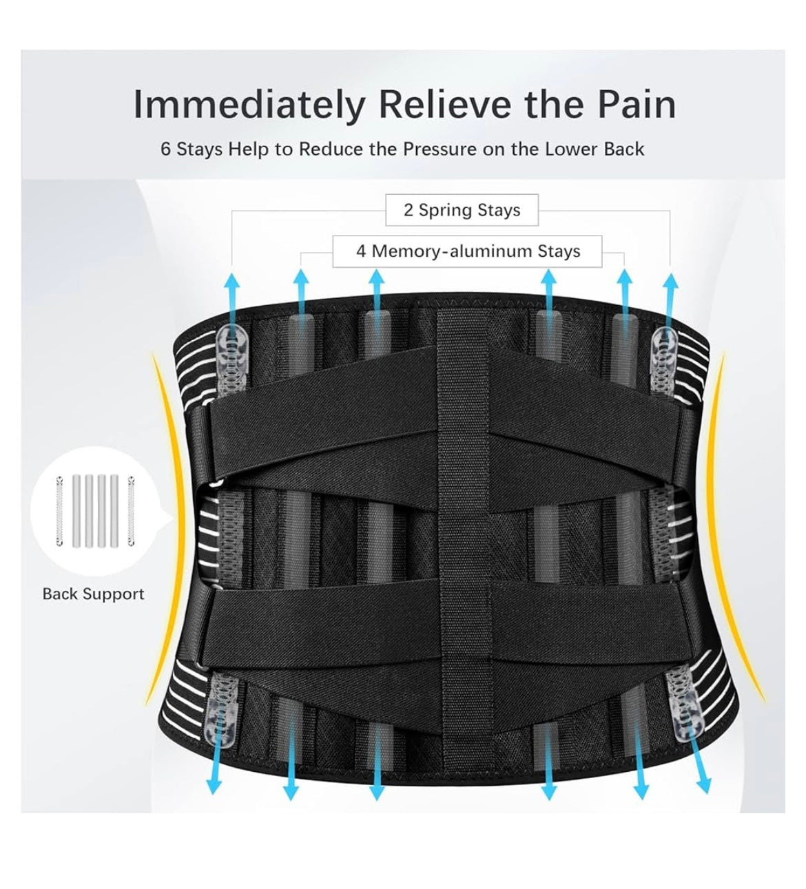Lumbar support belt