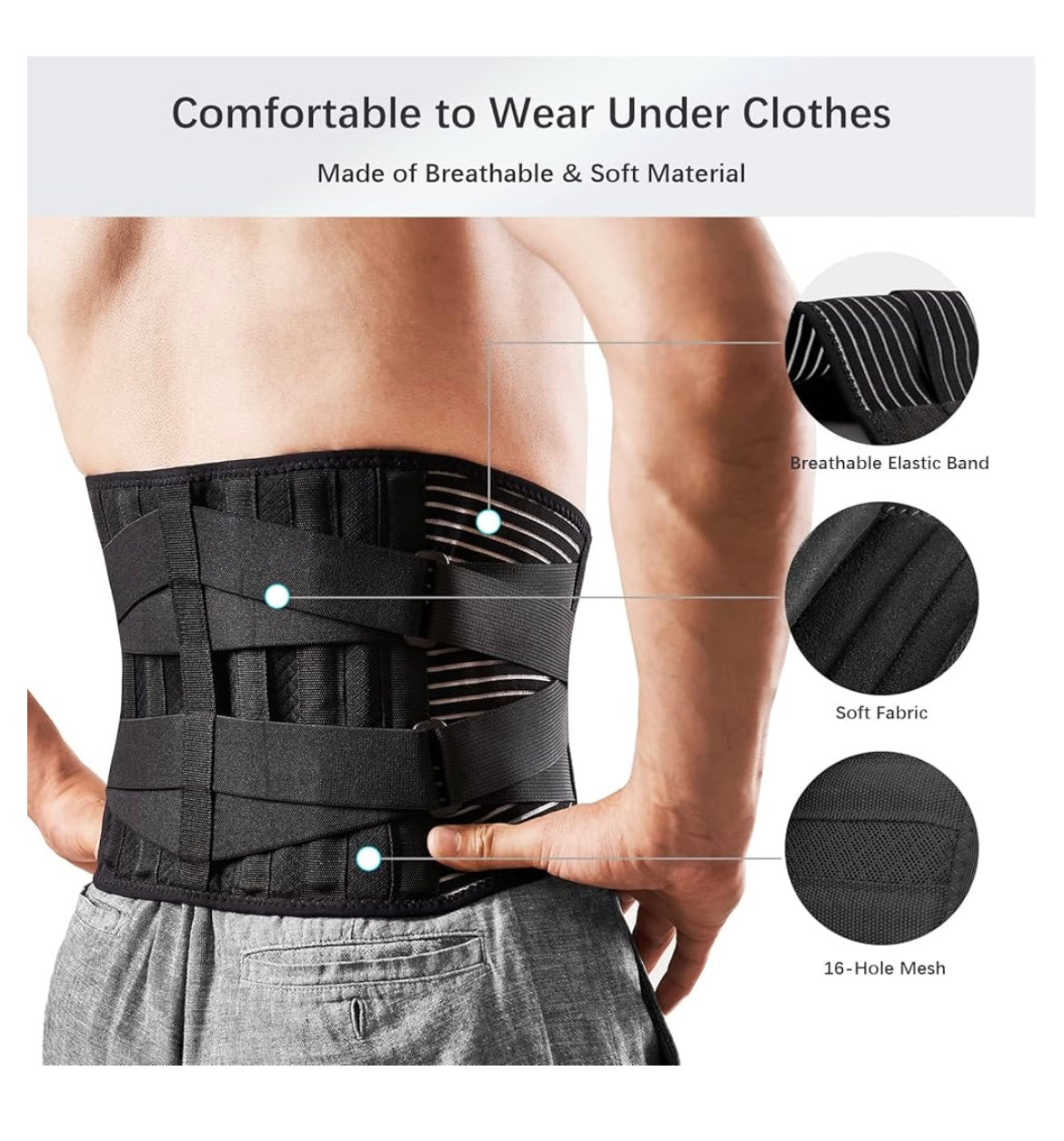 Lumbar support belt