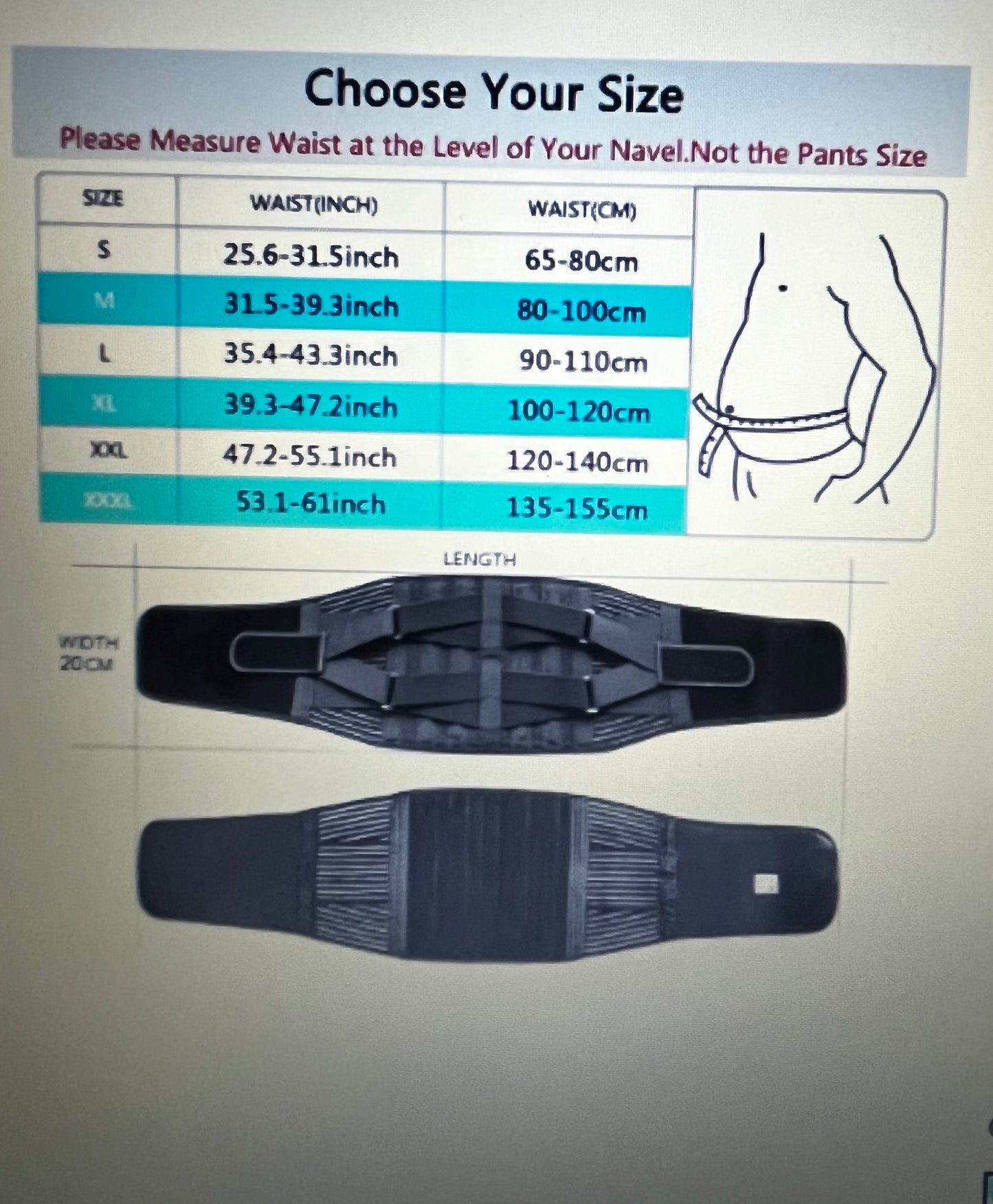 Lumbar support belt