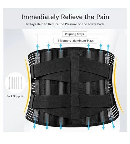 Lumbar support belt